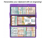 WhiteCoat Clipboard® Trifold - Lilac Physical Therapy Edition